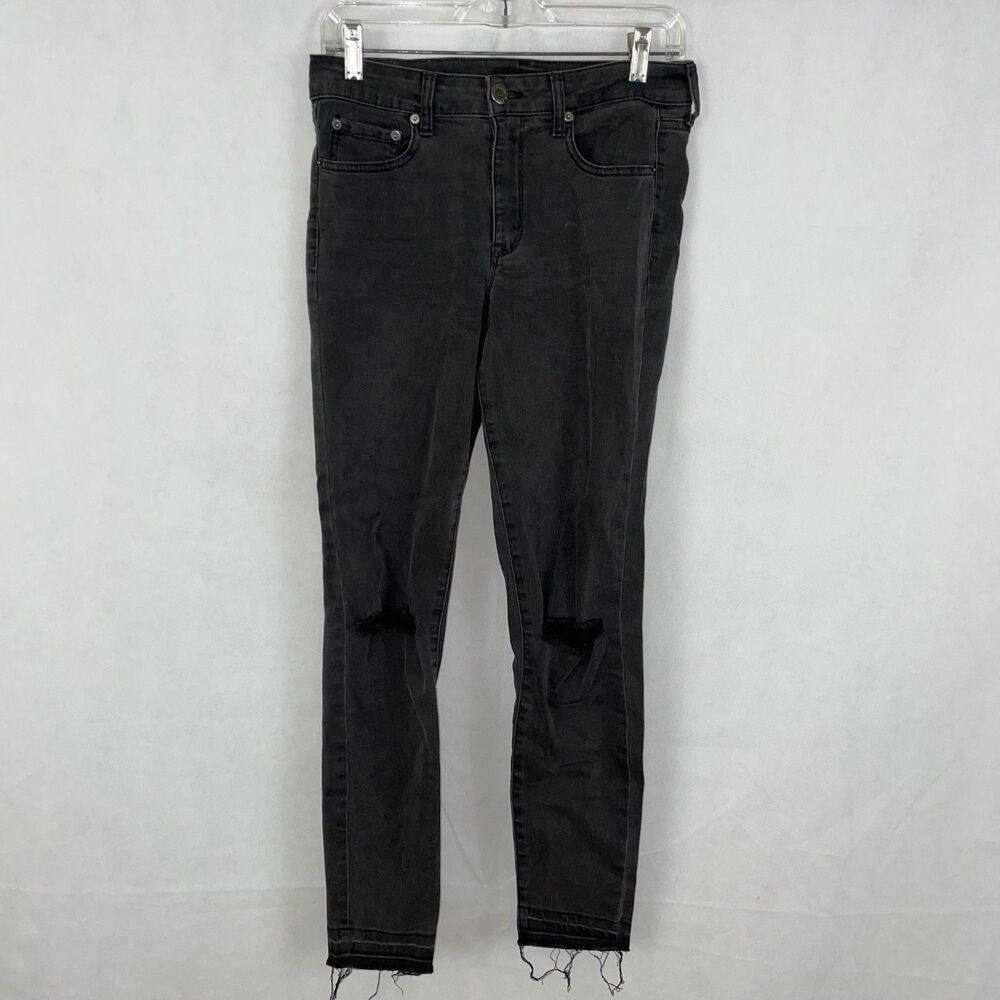 Aeropostale Black Ripped Distressed Jeans Jeggings Size 6